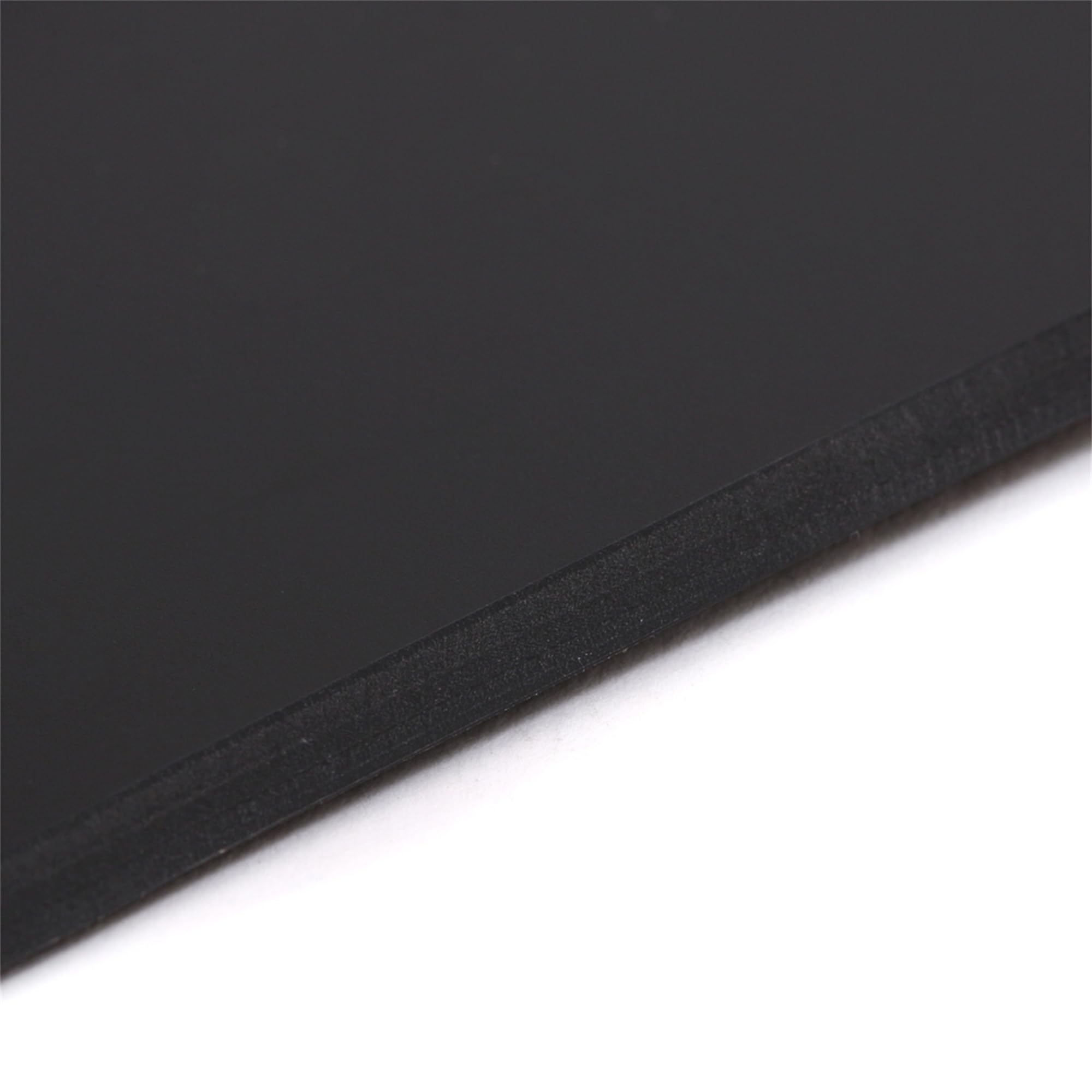 Musiclily 4 Holes Blank Custom Outline Pickguard Plate for Fender Stratocaster Strat ST Style Guitar, 1Ply Matte Black